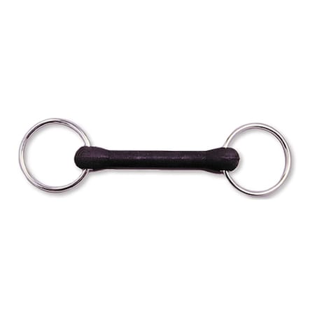 Jacks Imports Rubber Covered Mouth Loose Ring Snaffle Bit 5" 25757-5